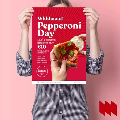 Printed A3 posters are ideal for restaurant promotions, notice boards, and small format displays.