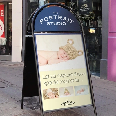  Booster Street Sign A Board In Use Studio