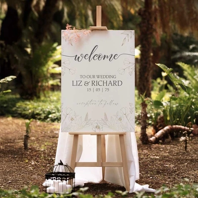  Wedding - Welcome - Sign
