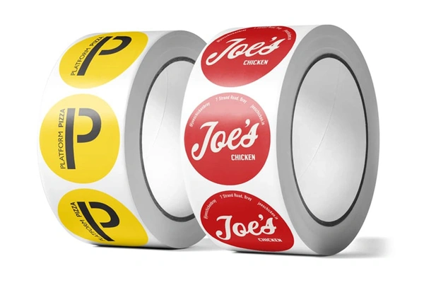  Printed - Labels - On - Rolls